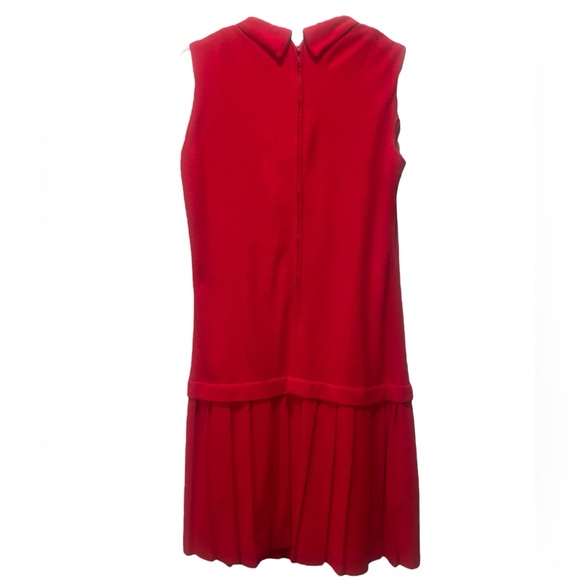 VINTAGE Jeanne Model Red sleeveless dress size 14. - Picture 3 of 10